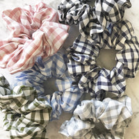 Thick Gingham Scrunchie