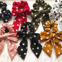 Spotty Bow Scrunchie