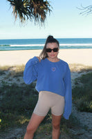 SAMPLE Periwinkle ‘T’ Sweater